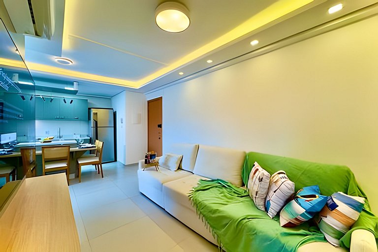 Pé na Areia c/ Piscina e Churrasqueira Privativa.