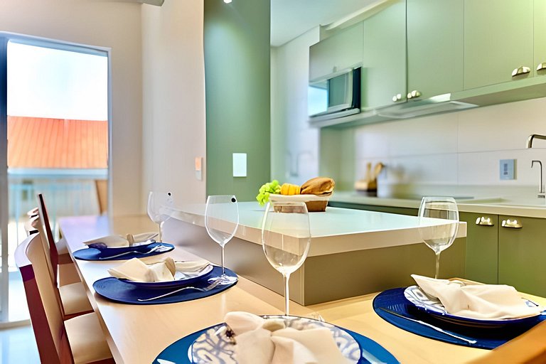 Pé na Areia c/ Piscina e Churrasqueira Privativa.