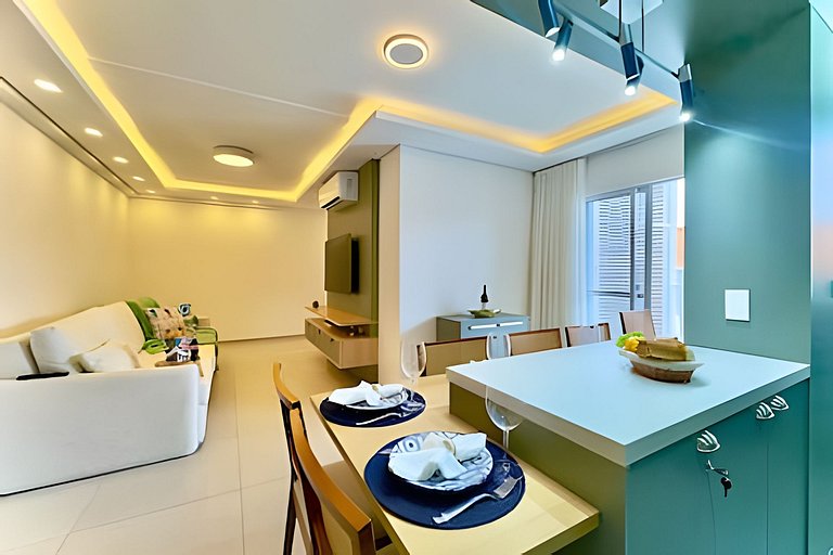 Pé na Areia c/ Piscina e Churrasqueira Privativa.