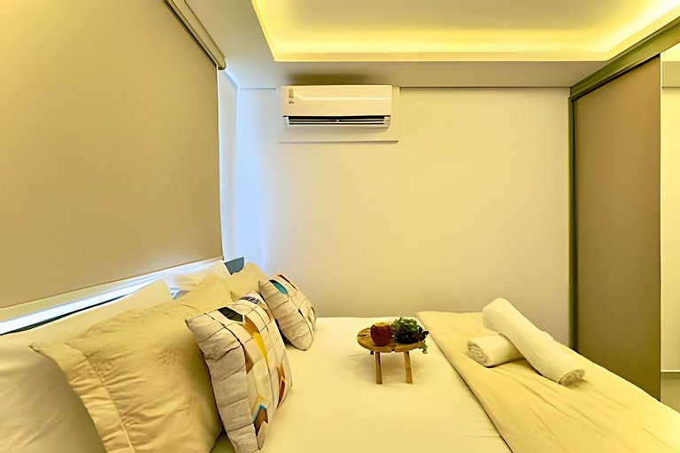 Pé na Areia c/ Piscina e Churrasqueira Privativa.