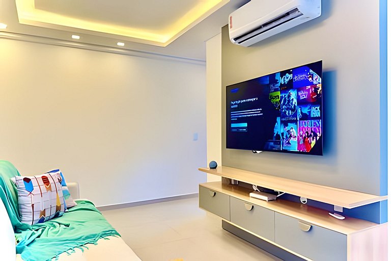 Pé na Areia c/ Piscina e Churrasqueira Privativa.