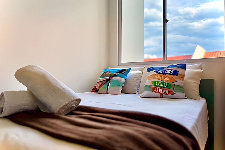 Pé na Areia c/ Piscina e Churrasqueira Privativa.