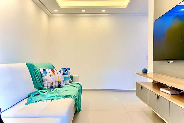 Pé na Areia c/ Piscina e Churrasqueira Privativa.