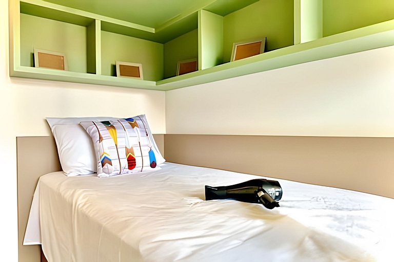 Pé na Areia c/ Piscina e Churrasqueira Privativa.