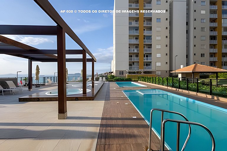 Pé na Areia c/ Piscina e Churrasqueira Privativa.