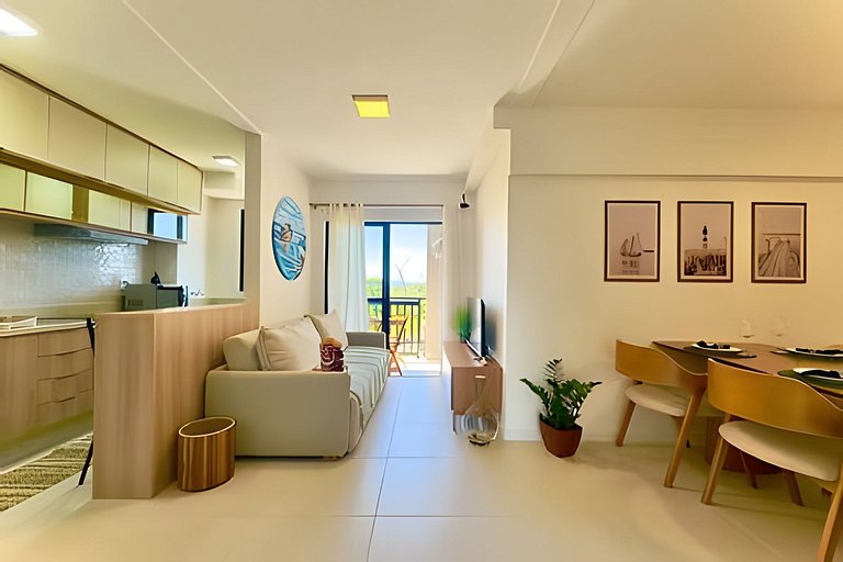 A 400m Praia c/Piscina Churrasqueira Wi-Fi- AT505