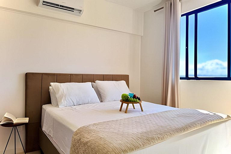 A 400m Praia c/Piscina Churrasqueira Wi-Fi- AT505