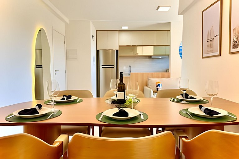 A 400m Praia c/Piscina Churrasqueira Wi-Fi- AT505