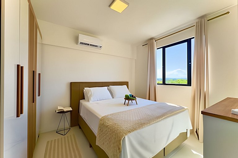 A 400m Praia c/Piscina Churrasqueira Wi-Fi- AT505