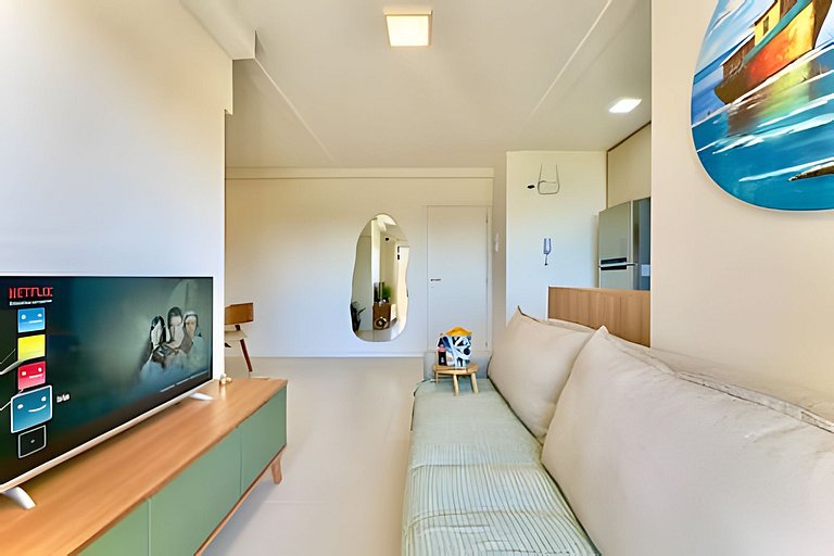 A 400m Praia c/Piscina Churrasqueira Wi-Fi- AT505