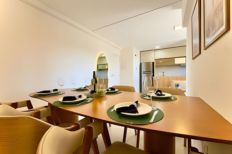 A 400m Praia c/Piscina Churrasqueira Wi-Fi- AT505