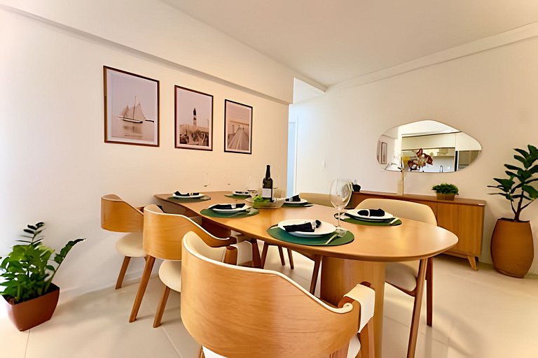 A 400m Praia c/Piscina Churrasqueira Wi-Fi- AT505