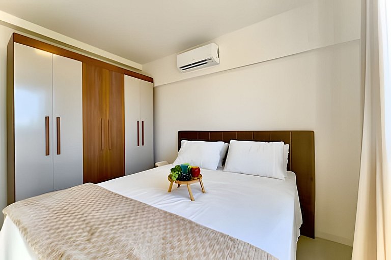 A 400m Praia c/Piscina Churrasqueira Wi-Fi- AT505