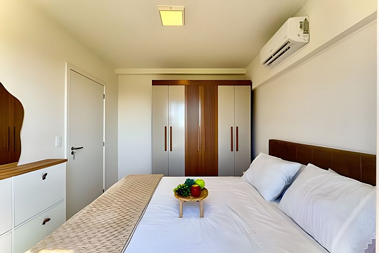 A 400m Praia c/Piscina Churrasqueira Wi-Fi- AT505