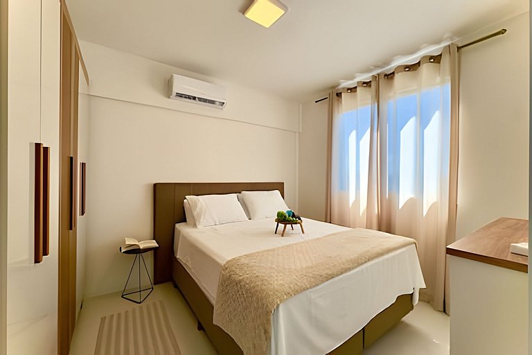 A 400m Praia c/Piscina Churrasqueira Wi-Fi- AT505