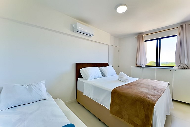 A 400m Praia c/Piscina Churrasqueira Wi-Fi- AT505