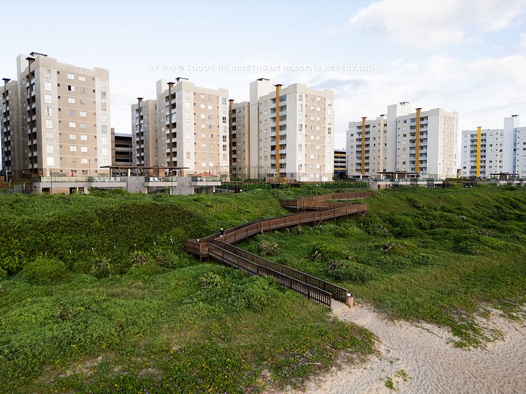 Pé na Areia c/ Piscina e Churrasqueira Privativa.