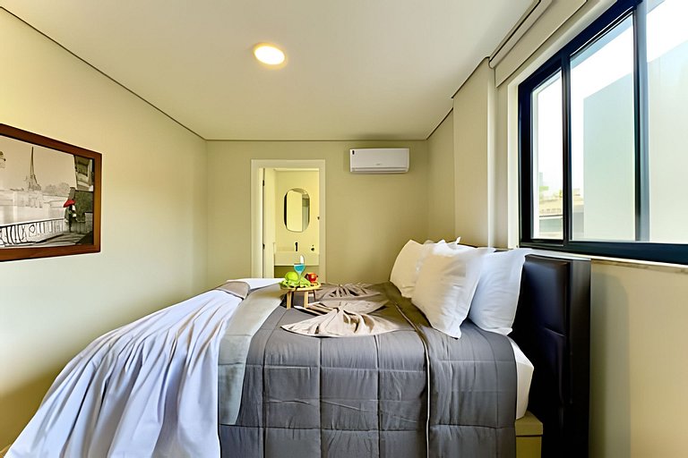 Refúgio a 450m da Praia com Wi-Fi e Churrasqueira