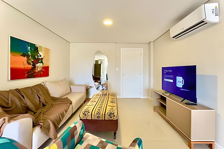 Refúgio a 450m da Praia com Wi-Fi e Churrasqueira