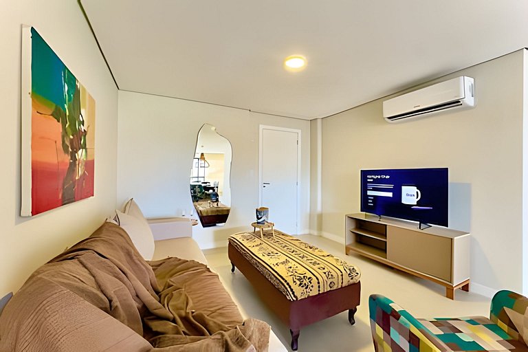 Refúgio a 450m da Praia com Wi-Fi e Churrasqueira