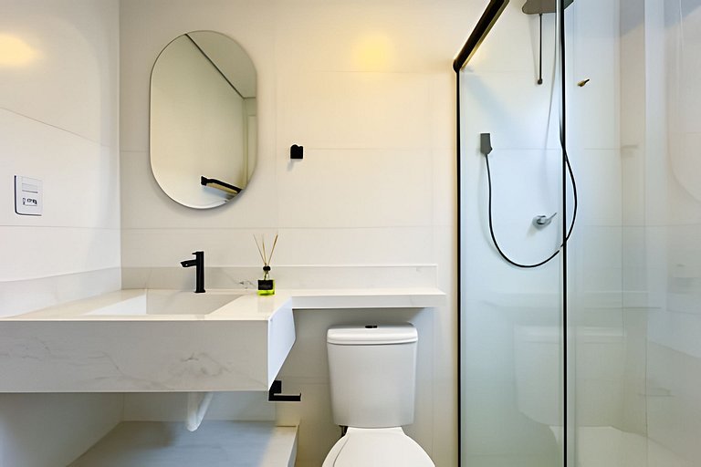 Refúgio a 450m da Praia com Wi-Fi e Churrasqueira