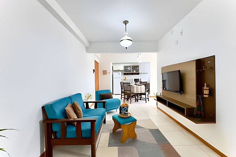 Apto a 340m da PRAIA c/Piscina Churrasqueira