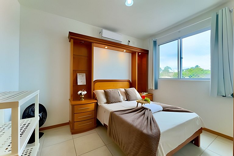 Apto a 340m da PRAIA c/Piscina Churrasqueira