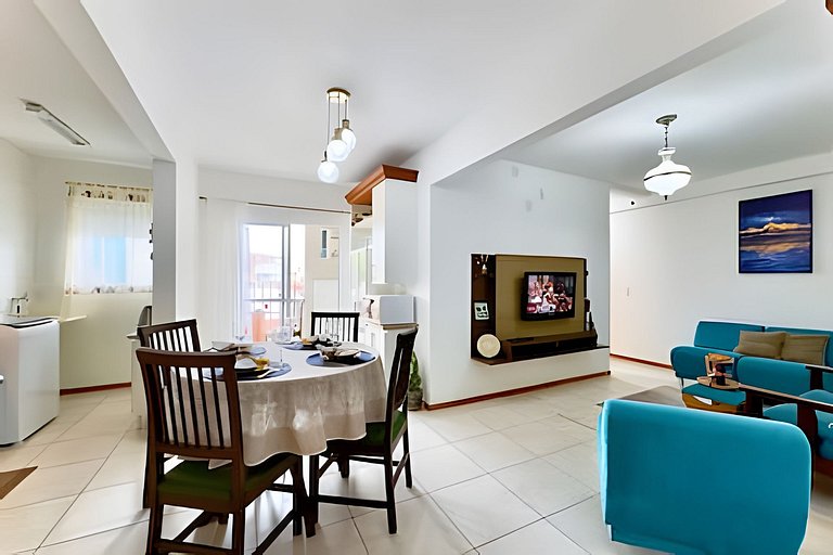 Apto a 340m da PRAIA c/Piscina Churrasqueira