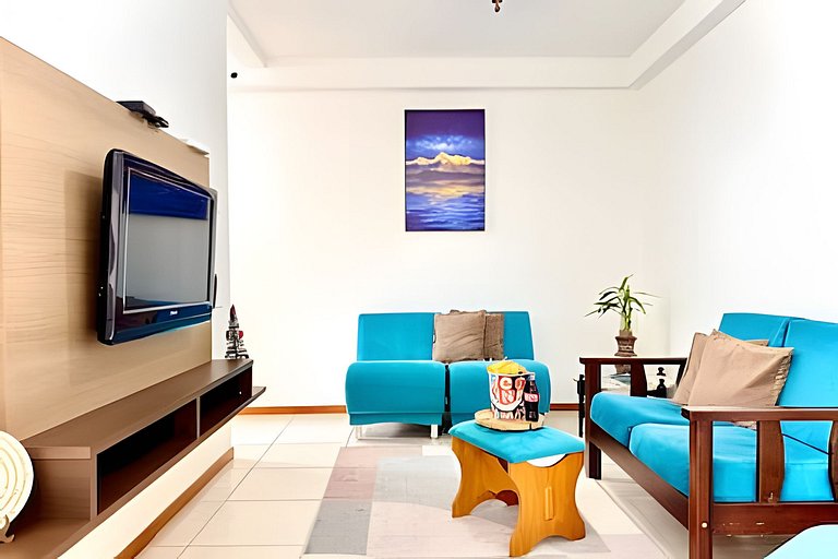 Apto a 340m da PRAIA c/Piscina Churrasqueira