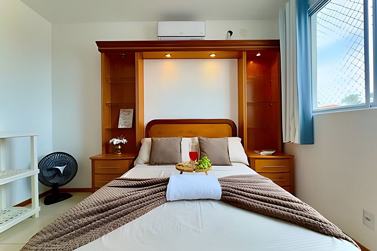 Apto a 340m da PRAIA c/Piscina Churrasqueira