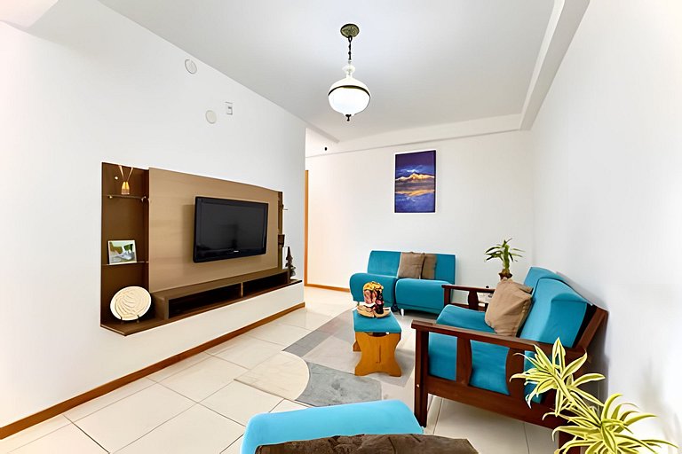 Apto a 340m da PRAIA c/Piscina Churrasqueira