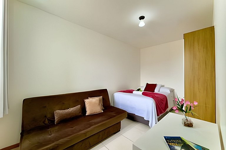 Apto a 340m da PRAIA c/Piscina Churrasqueira