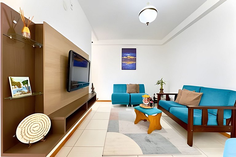 Apto a 340m da PRAIA c/Piscina Churrasqueira