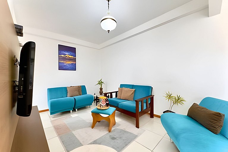 Apto a 340m da PRAIA c/Piscina Churrasqueira