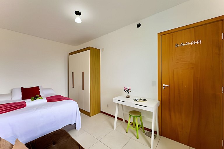 Apto a 340m da PRAIA c/Piscina Churrasqueira