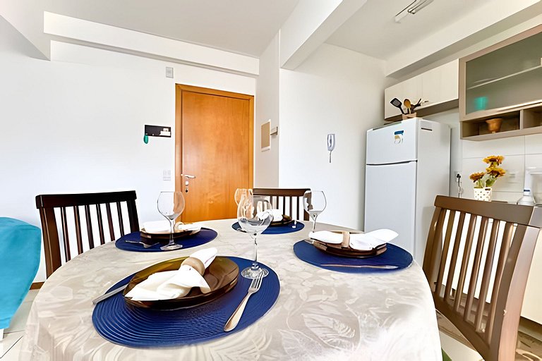 Apto a 340m da PRAIA c/Piscina Churrasqueira