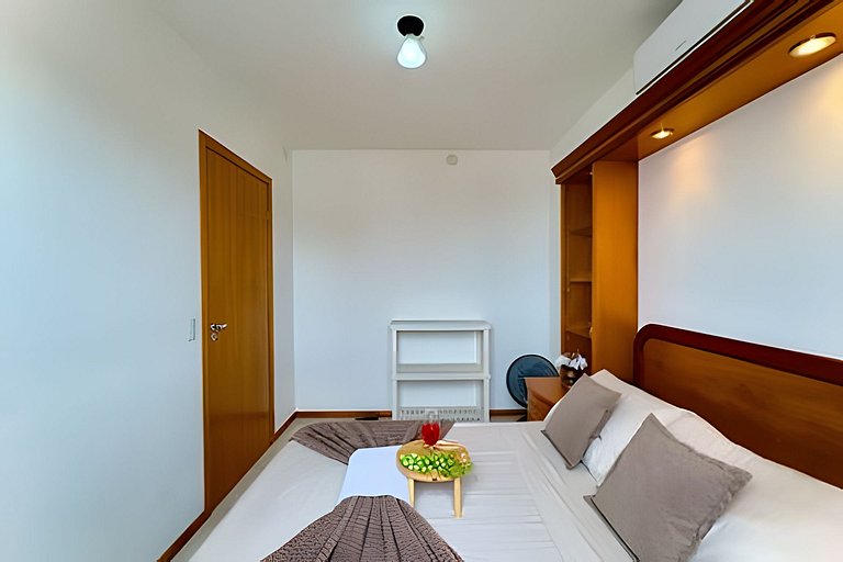 Apto a 340m da PRAIA c/Piscina Churrasqueira