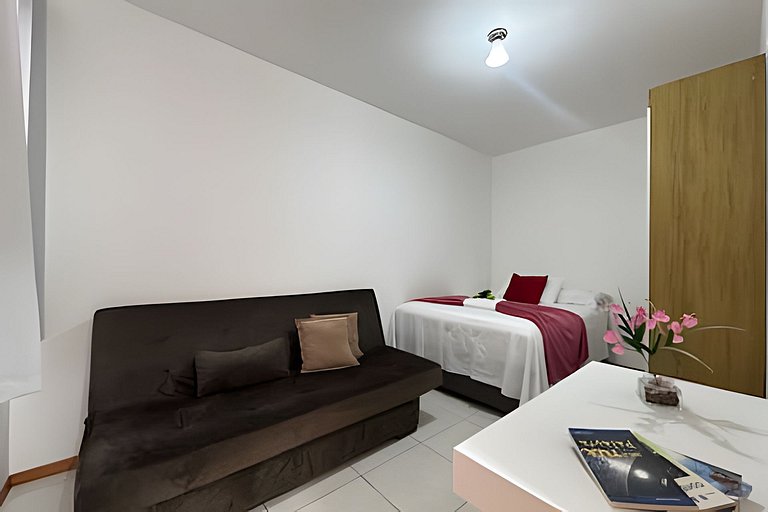 Apto a 340m da PRAIA c/Piscina Churrasqueira