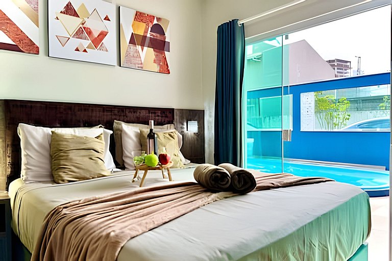 Casa completa a 250m Praia c/Piscina Churrasqueira