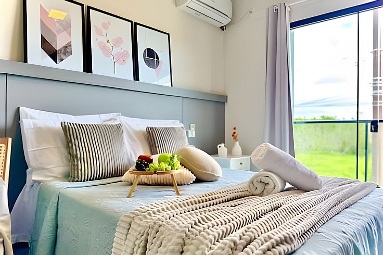 Refúgio a 650m do Mar c/Ar condicionado e Churrasq