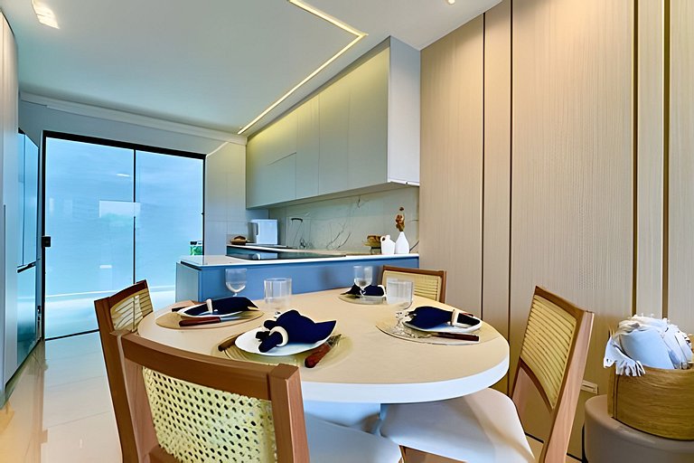 Refúgio a 650m do Mar c/Ar condicionado e Churrasq