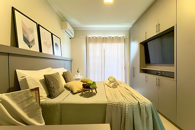 Refúgio a 650m do Mar c/Ar condicionado e Churrasq