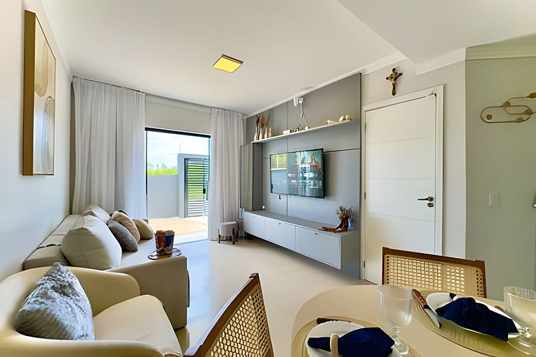 Refúgio a 650m do Mar c/Ar condicionado e Churrasq