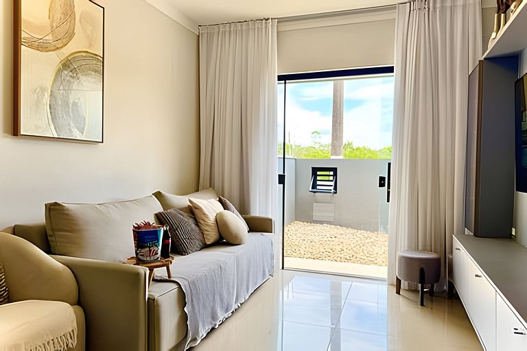 Refúgio a 650m do Mar c/Ar condicionado e Churrasq