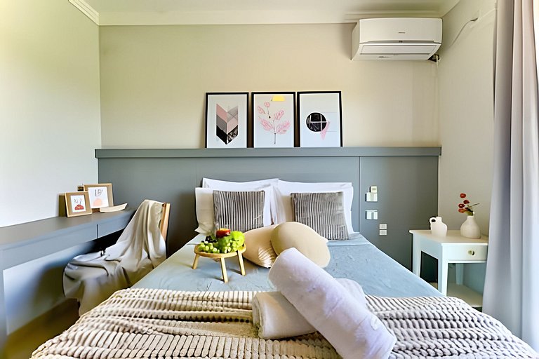 Refúgio a 650m do Mar c/Ar condicionado e Churrasq