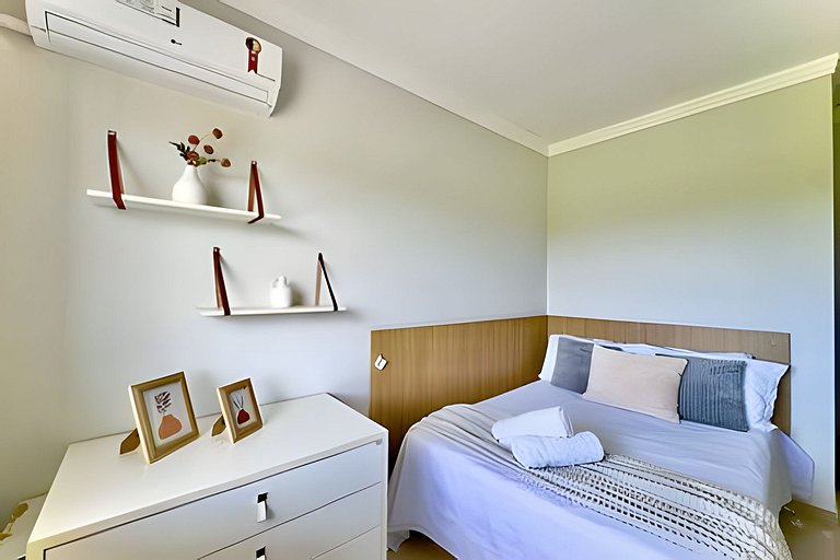 Refúgio a 650m do Mar c/Ar condicionado e Churrasq