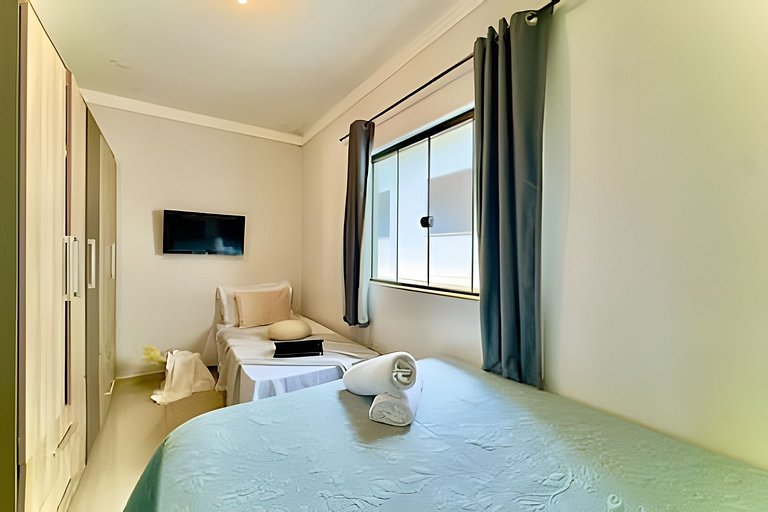 Refúgio a 650m do Mar c/Ar condicionado e Churrasq