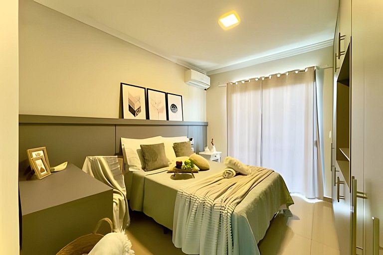 Refúgio a 650m do Mar c/Ar condicionado e Churrasq