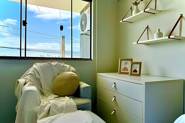 Refúgio a 650m do Mar c/Ar condicionado e Churrasq