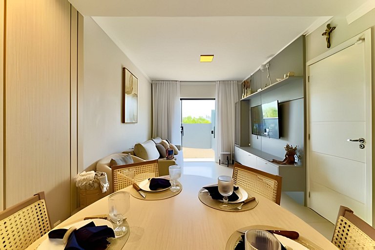 Refúgio a 650m do Mar c/Ar condicionado e Churrasq